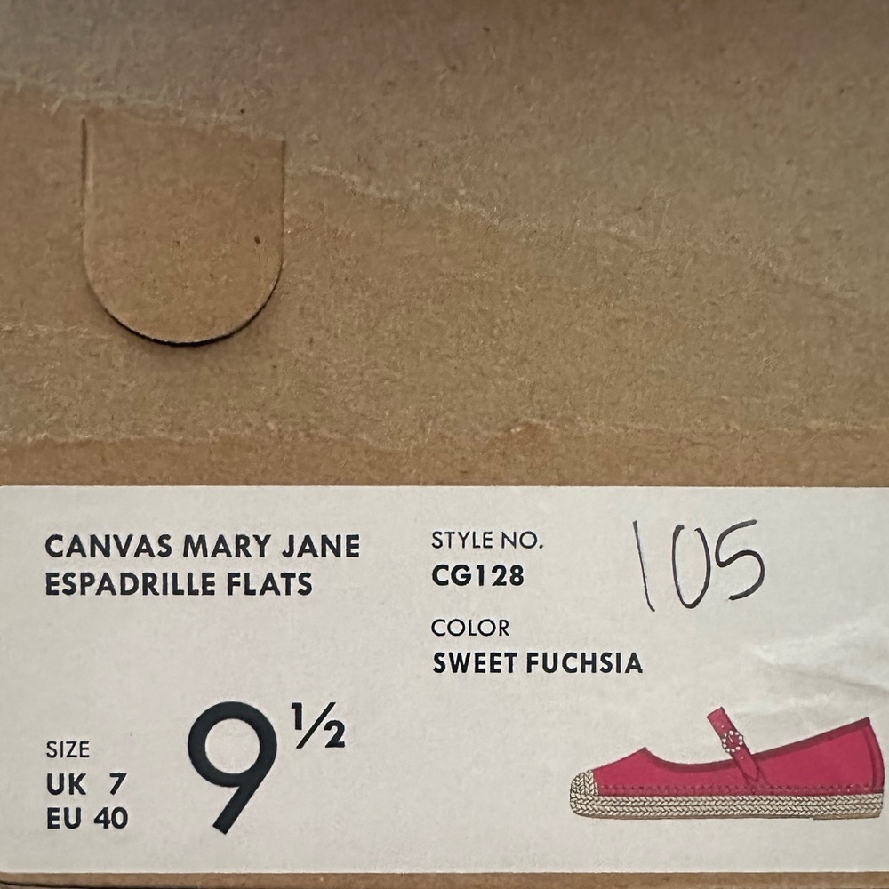 NIB J. CREW FACTORY Canvas Mary Jane Espadrille Flats 9.5 - Picture 8 of 9